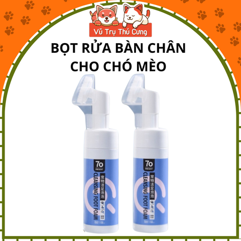 Bọt rửa bàn chân Chó mèo, dung dịch làm sạch chân thú cưng 150ml