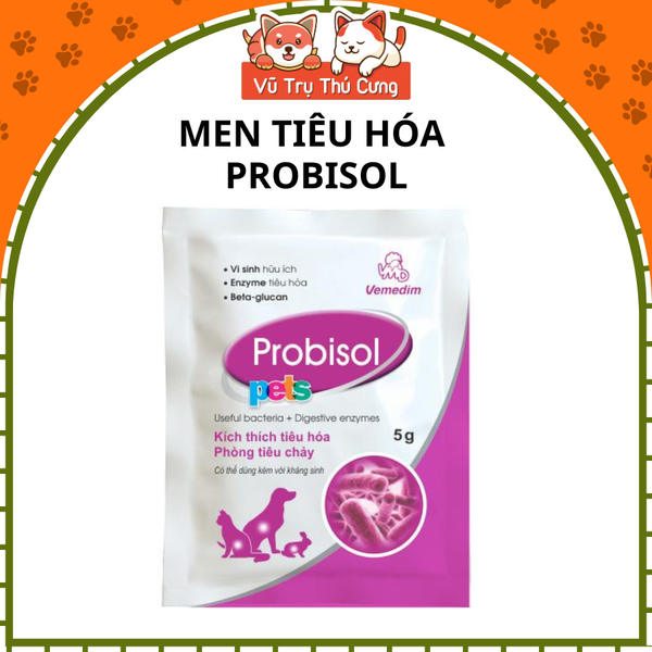 Men tiêu hoá cho Chó Mèo Thỏ Probisol Vemedim 5g