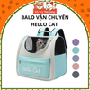 Balo vận chuyển chó mèo thoáng khí Hello Cat