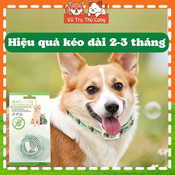 Vòng cổ chống ve rận, bọ chét cho Chó mèo, thành phần thiên nhiên