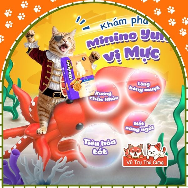 (1,5Kg) Thức ăn hạt cho mèo mọi lứa tuổi MININO YUM2
