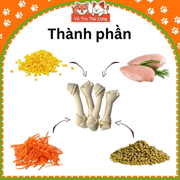 Xương gặm cho Chó DoggyMan size lớn hương Sữa (2 thanh)