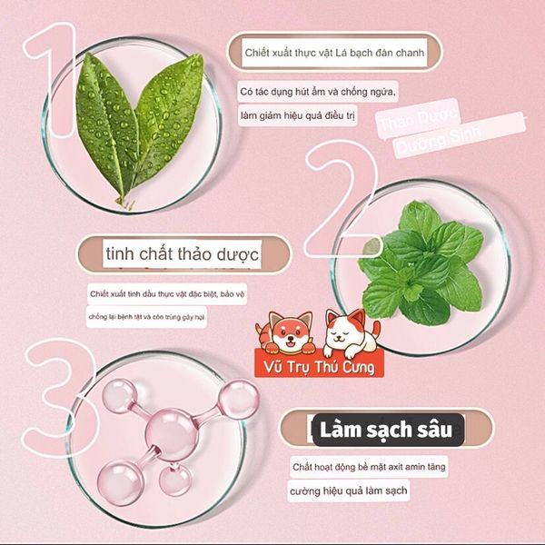 Sữa tắm khô dạng bọt dành cho Chó Mèo 200ml, Bọt tắm khô cho thú cưng giá rẻ