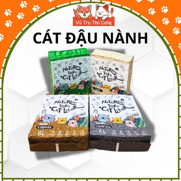 Cát Vệ Sinh Cho Mèo Đậu Nành Catsme 6L