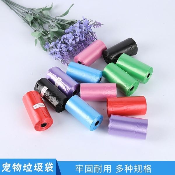 Combo 5 cuộn túi nilong đựng phân Chó mèo size nhỏ, Dọn vệ sinh cho thú cưng