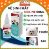 Dung dịch vệ sinh khoé mắt cho Chó Mèo Thỏ Bioline 50ml