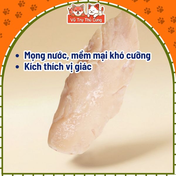 Ức Gà Hấp Masti Cho Chó Mèo 40g