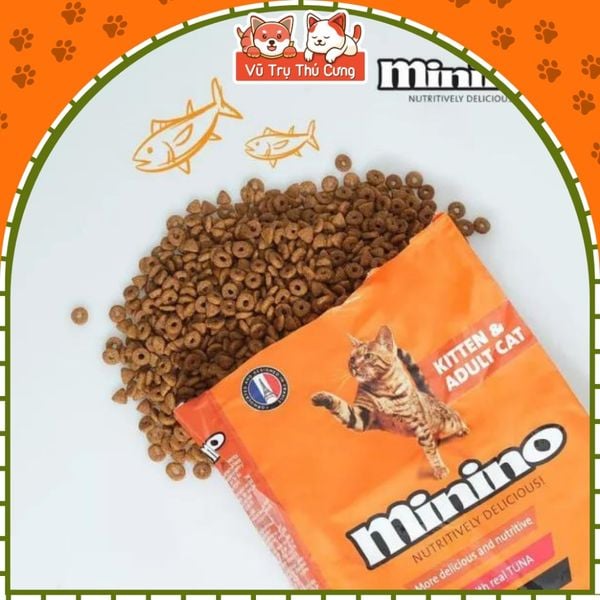 7,5Kg Thức Ăn Hạt Cho Mèo Mọi Lứa Tuổi Minino Tuna Bao Xá