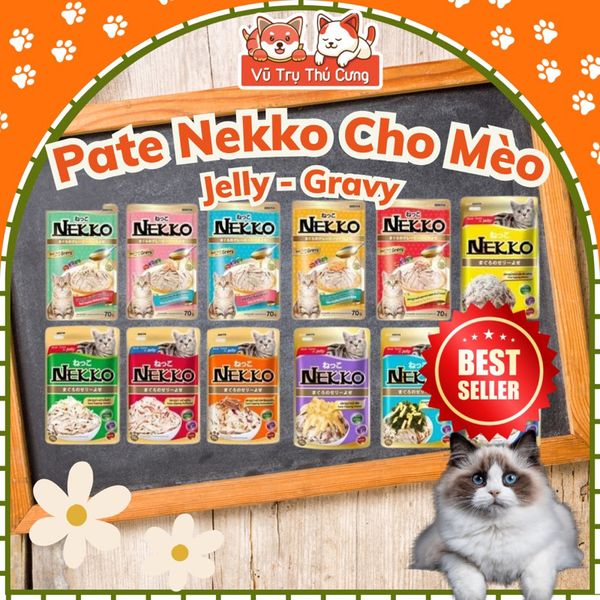 Pate Nekko Thái Lan Cho Mèo Mọi Lứa Tuổi 70g
