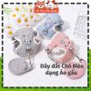 Dây dắt chó mèo dạng Yếm đeo, hoạ tiết mặt gấu dễ thương