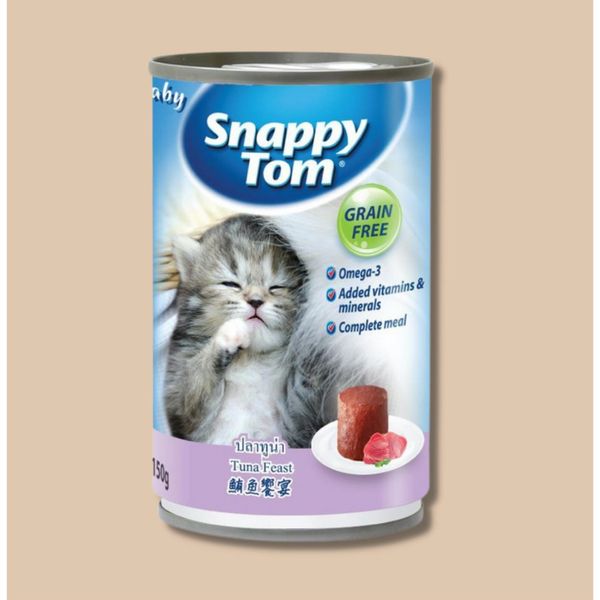 Pate lon Snappy Tom cho Mèo 400g, đủ hương vị