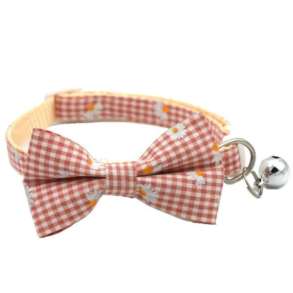 Vòng cổ cho chó mèo có lục lạc, đính nơ với nhiều họa tiết dễ thương