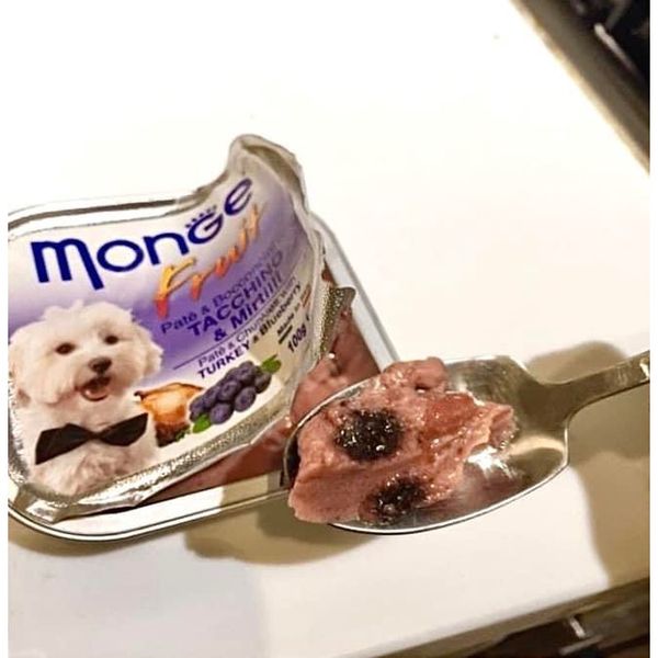 Combo 12 hộp Pate Monge cho Chó 100g, thành phần thịt và rau củ quả nhiều dinh dưỡng