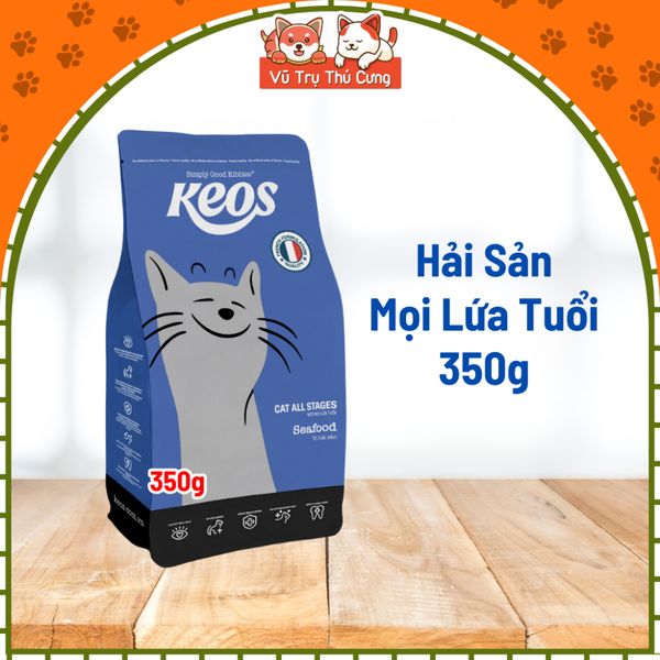 Thức Ăn Hạt Keos Cho Mèo Kén Ăn 350g