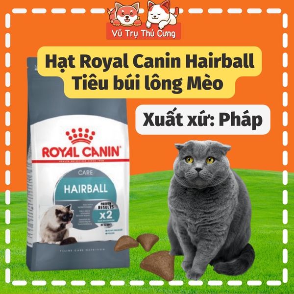 Hạt Cho Mèo Royal Canin Hairball Giúp Tiêu Búi Lông