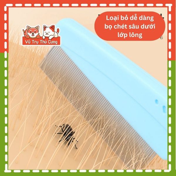 Lược chải ve rận Taotaopets size 18cm