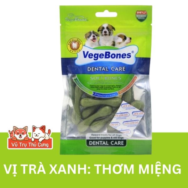 Xương thưởng mềm cho Chó gặm sạch răng, bổ sung dinh dưỡng VegeBones 60g