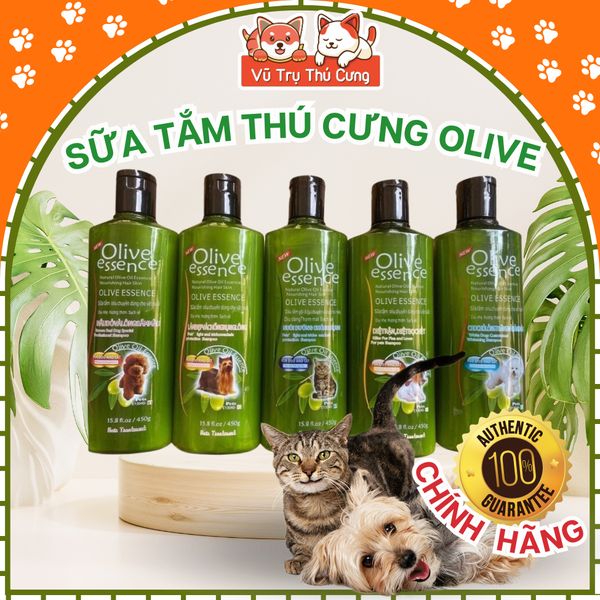 Sữa Tắm Cho Chó Mèo Olive Essence 450g