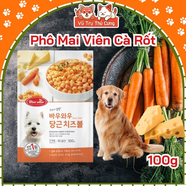 Phô mai viên cho Chó Bowwow Hàn Quốc 100g