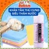 Khăn tắm chó mèo Clean Cham siêu thấm hút, khăn lau đa năng, size 32x43cm
