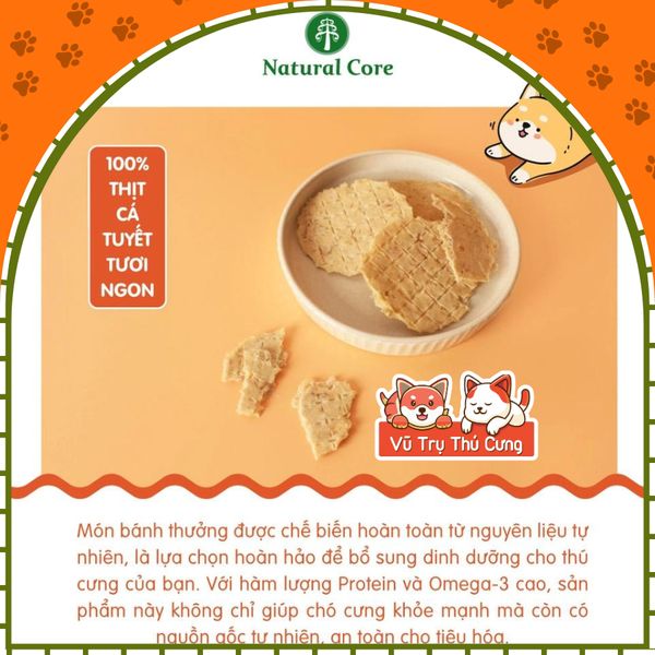 Bánh Thưởng Cho Chó Vị Gà & Cá Dinh Dưỡng Natural Core 40g