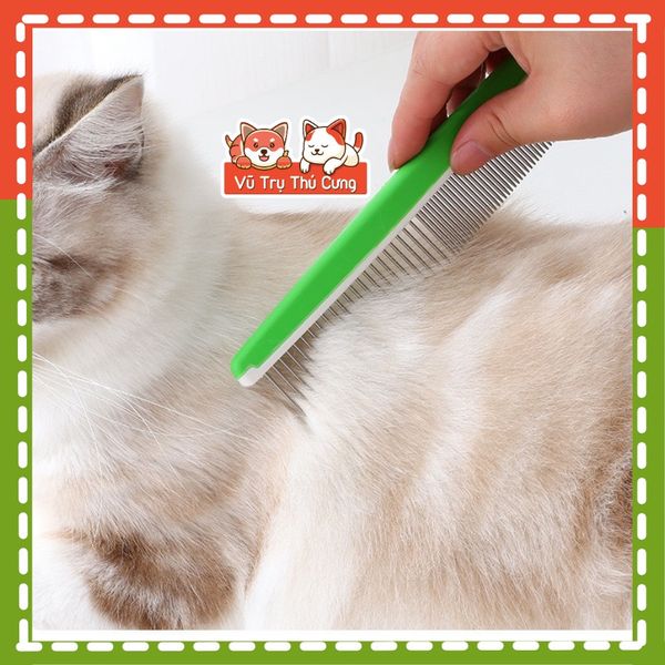 Lược thẳng chải lông thú cưng Taotaopets, gỡ rối cho chó mèo chất liệu Inox