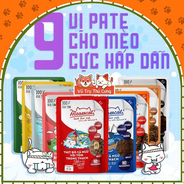 Pate Meowcat cho Mèo bổ sung dinh dưỡng 70g