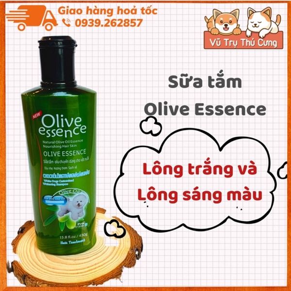 Sữa Tắm Cho Chó Mèo Olive Essence 450g