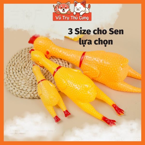 Đồ chơi cho Chó, con gà kêu chút chít ngộ nghĩnh
