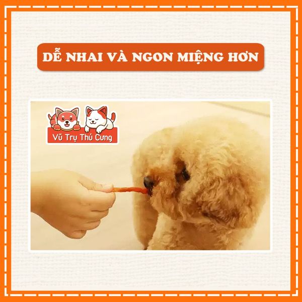 Snack cho Chó dạng Thanh Gà sấy dẻo Doggy Man 80g