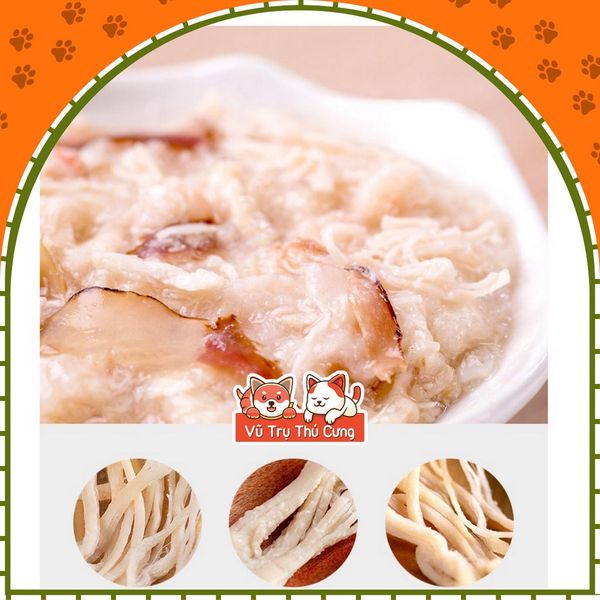 Combo 5 gói Pate Wanpy cho Mèo 80g, cung cấp nhiều dinh dưỡng từ thịt gà, cá ngừ