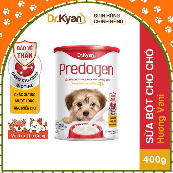 Sữa bột dinh dưỡng Predogen Dr.Kyan dành cho chó mèo dạng lon 400g