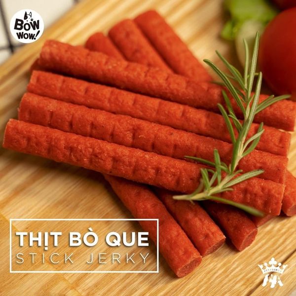 Thịt bò que mềm Bow wow Hàn Quốc cho Chó 90g, Snack gặm cho chó