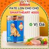 Pate Smartheart Cho Chó lon 400g nhiều dinh dưỡng, Thức ăn ướt cho chó vị Bò, Gà