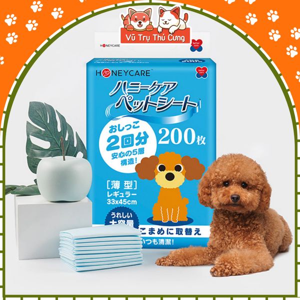 Tã lót chuồng vệ sinh cho Chó Mèo Honey Care Standard siêu thấm hút