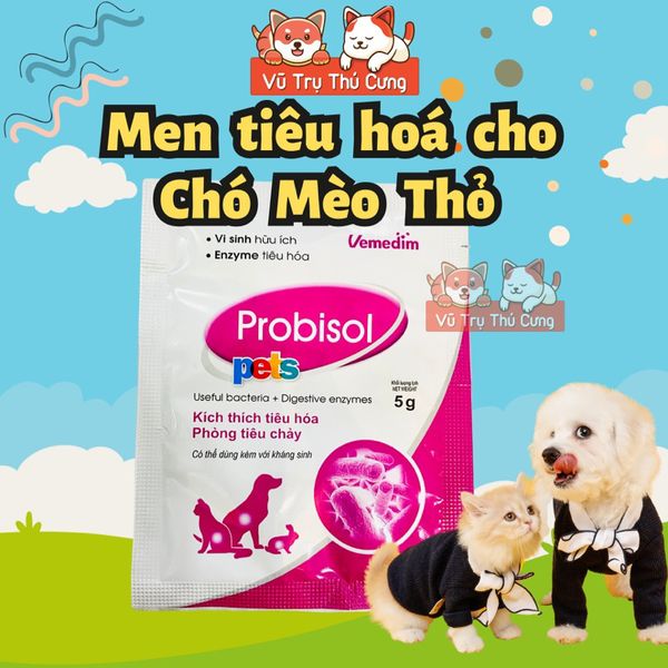 Men tiêu hoá cho Chó Mèo Thỏ Probisol Vemedim 5g