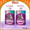 Combo 4 lon Pate Whiskas 400g cho Mèo mix 2 vị Cá ngừ và Cá biển