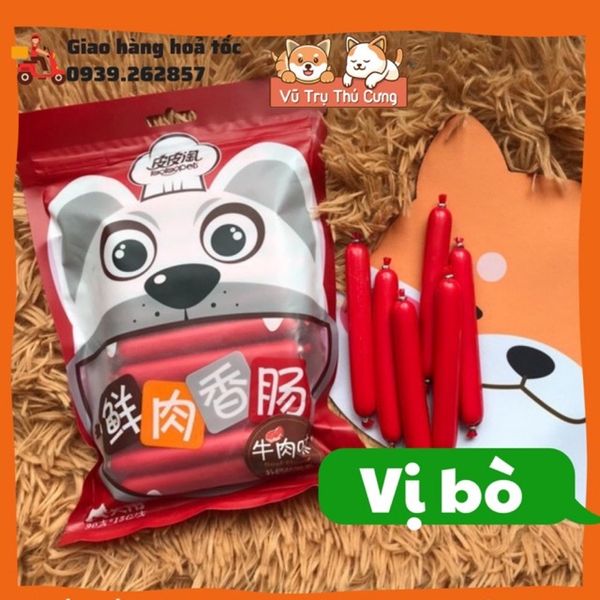 (Bịch 30 cây) Xúc xích cao cấp cho Chó Mèo Taotaopet