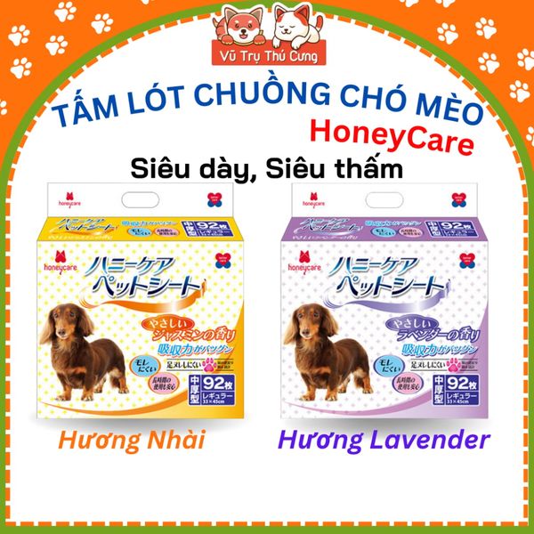 Tã Lót Chuồng Vệ Sinh Cho Chó Mèo Honey Care Deluxe Siêu Thấm Hút, Siêu Khử Mùi