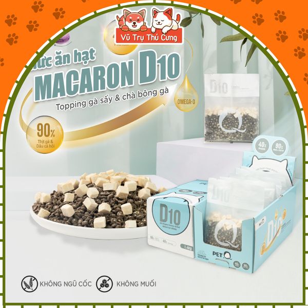 Hạt Cho Mèo Macaron PetQ Đạm Cao, Không Độn Ngũ Cốc2