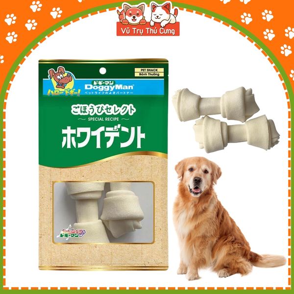 Bánh thưởng xương da bò cho chó DoggyMan (2 Cây lớn)
