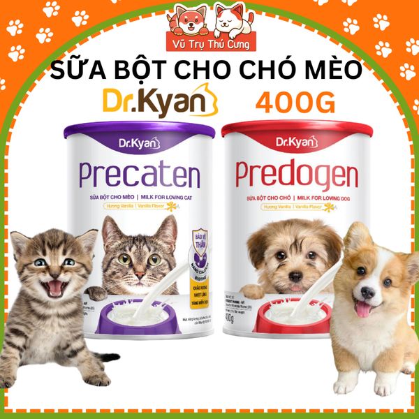 Sữa bột dinh dưỡng Predogen Dr.Kyan dành cho chó mèo dạng lon 400g