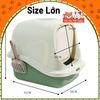 Nhà vệ sinh cho Mèo chống văng cát size lớn