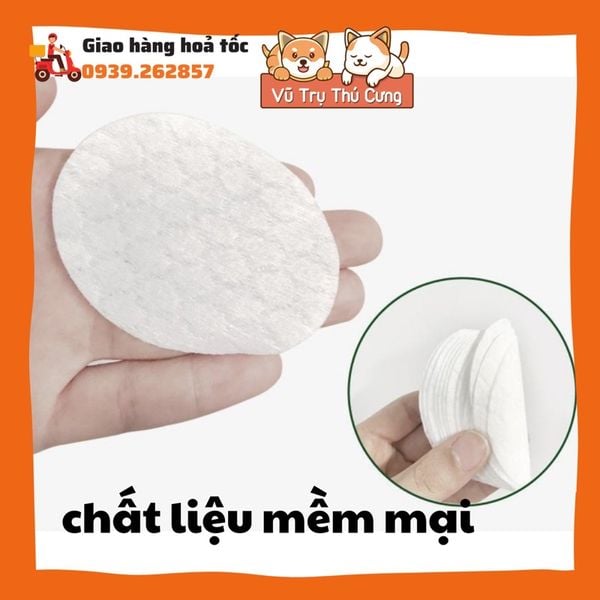 Khăn lau ố mắt, lau lỗ tai Chó Mèo l Vệ sinh mắt mũi tai Chó Mèo, Lau mắt cho mèo
