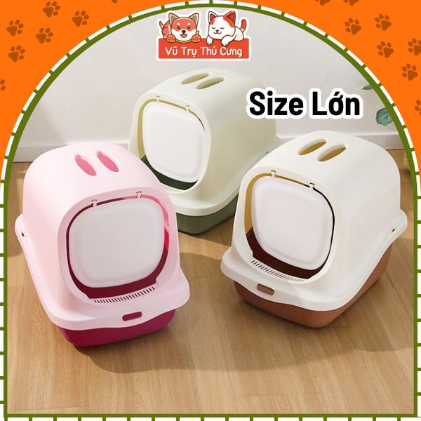 Nhà vệ sinh cho Mèo chống văng cát size lớn