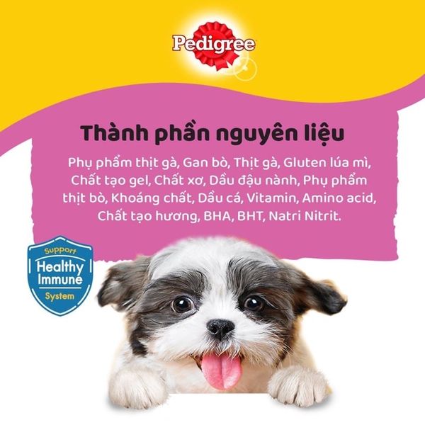 Pate Cho Chó Con Pedigree 130g, Gà nấu sốt
