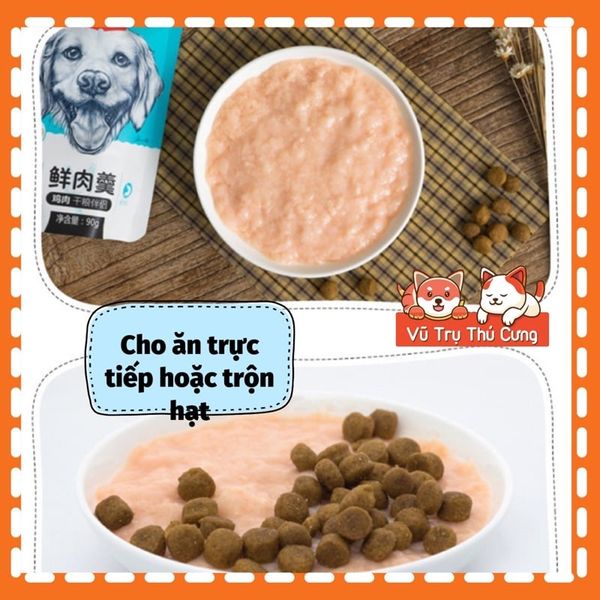 Súp thưởng Wanpy cho Chó có nắp vặn tiện lợi 90g