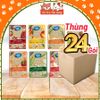 Thùng 24 Gói Pate Snappy Tom Trái Cây Cho Mèo 70g Mix Vị