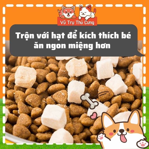 Thịt gà sấy cho Chó mèo 30g, Snack chó mèo nhiều dinh dưỡng