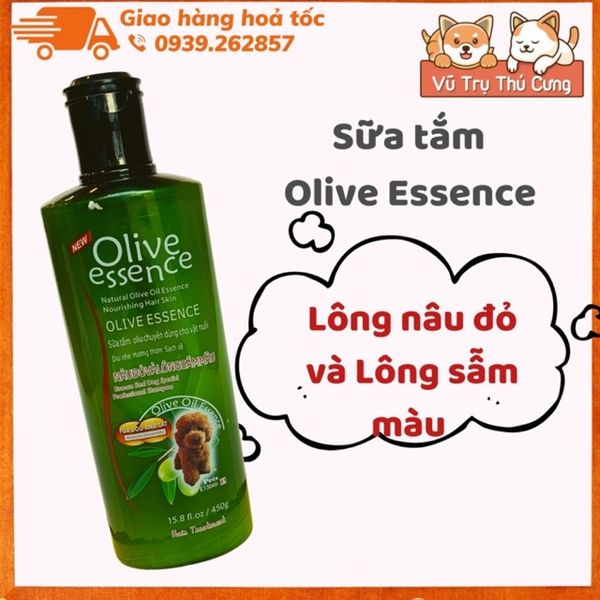 Sữa Tắm Cho Chó Mèo Olive Essence 450g